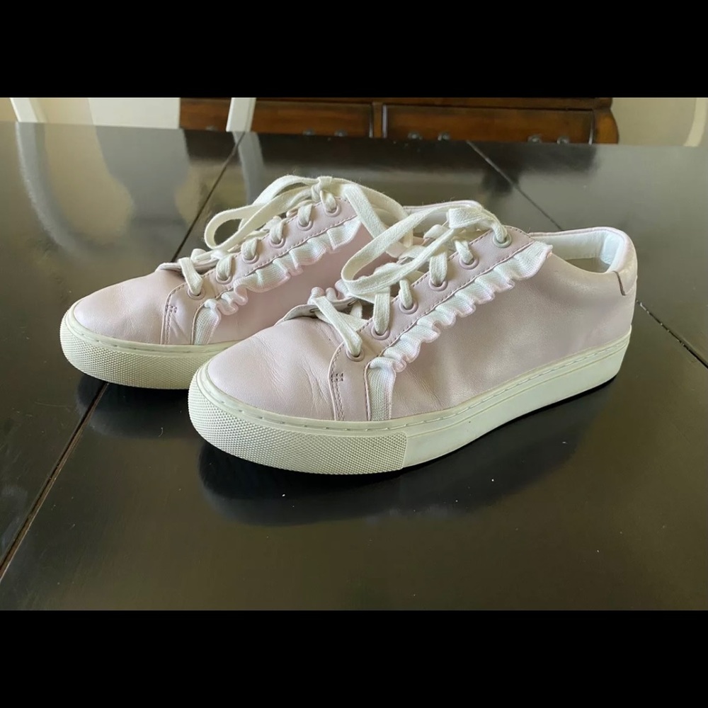 Tory Burch Sport ruffle sneaker pink leather